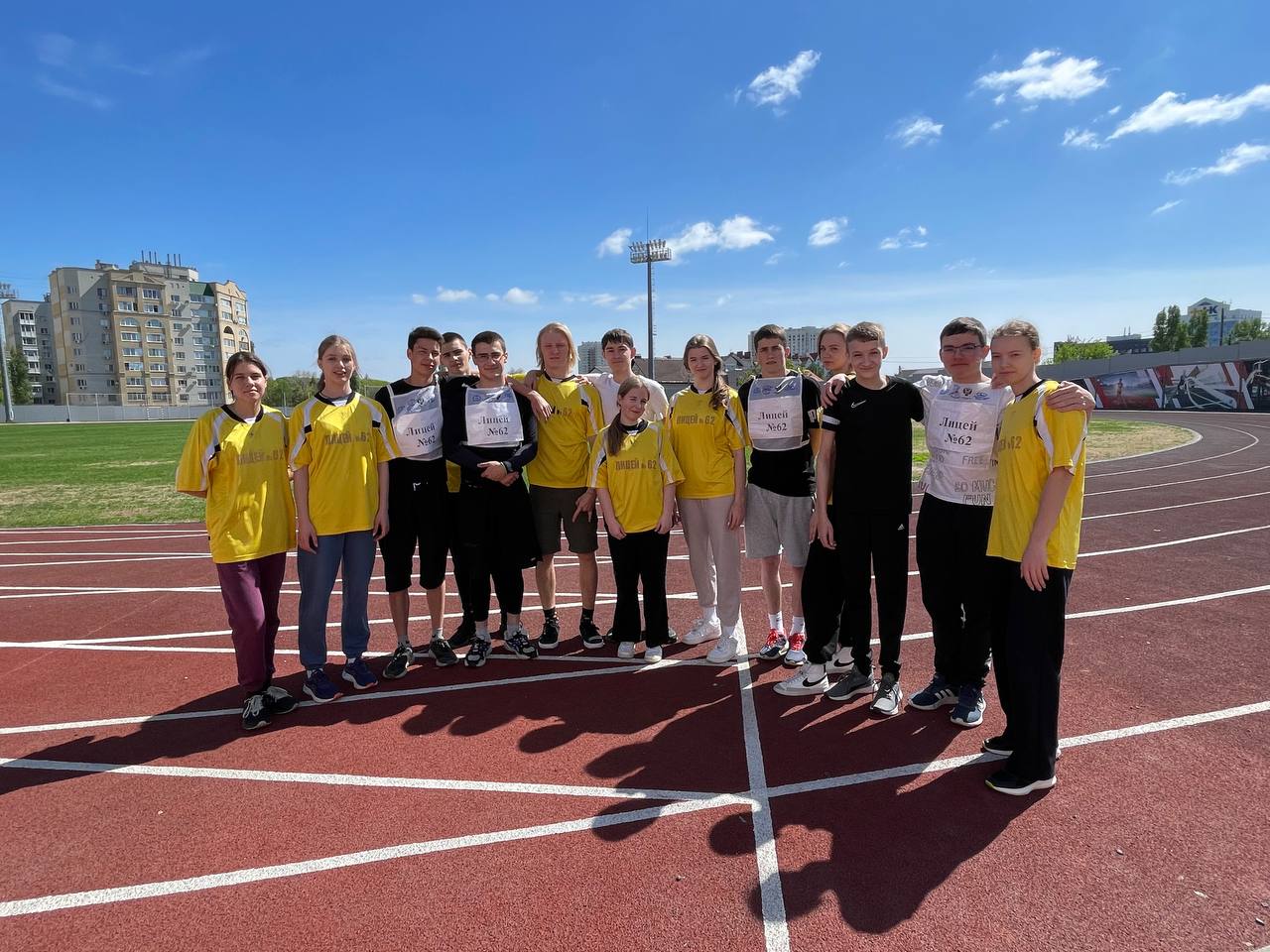 Команда ШСК приняла участие в легкоатлетической  эстафете.