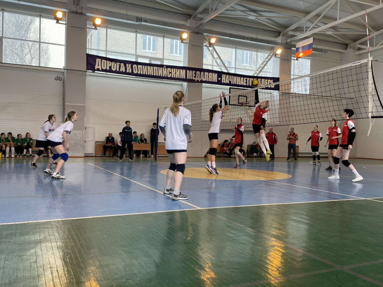 Команда лицея заняла 4 место на соревнованиях по волейболу  среди женских команд.